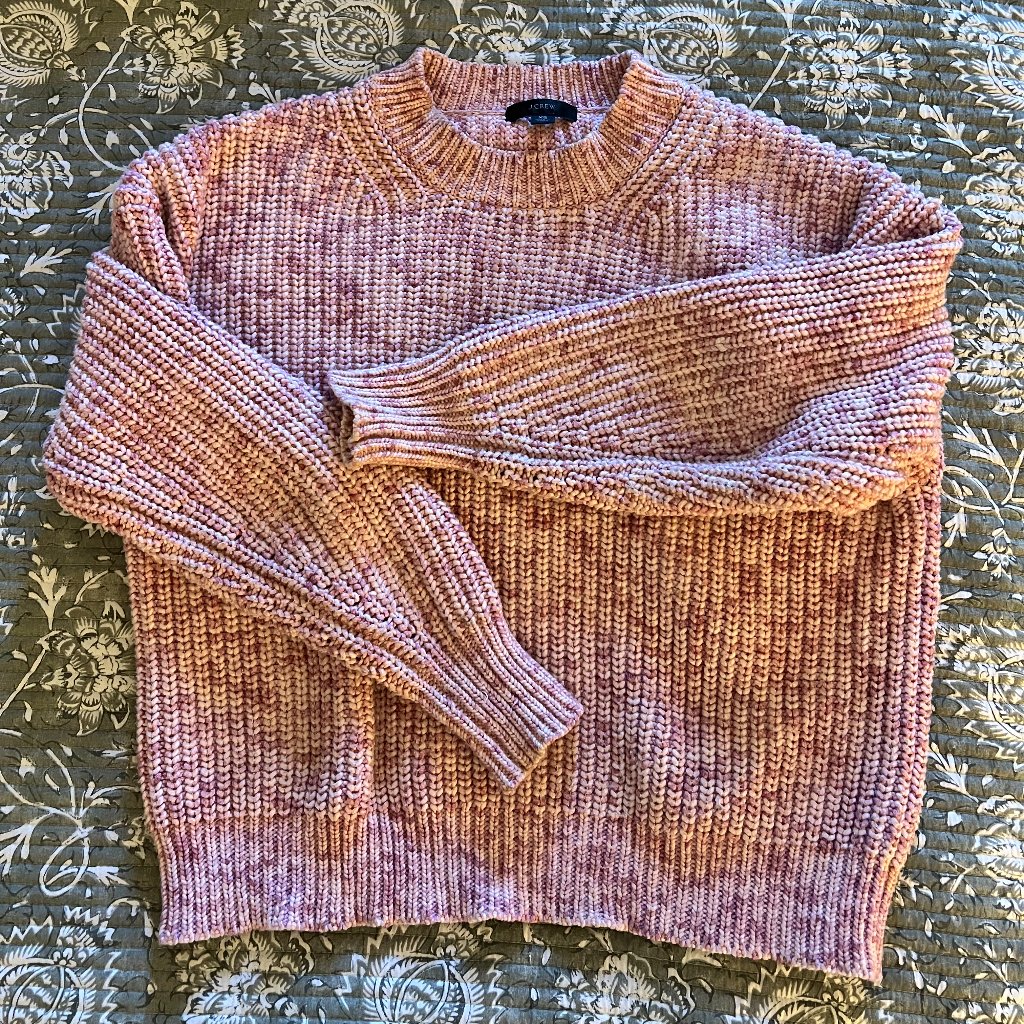 J.Crew Pink Marled Sweater, Size Xs